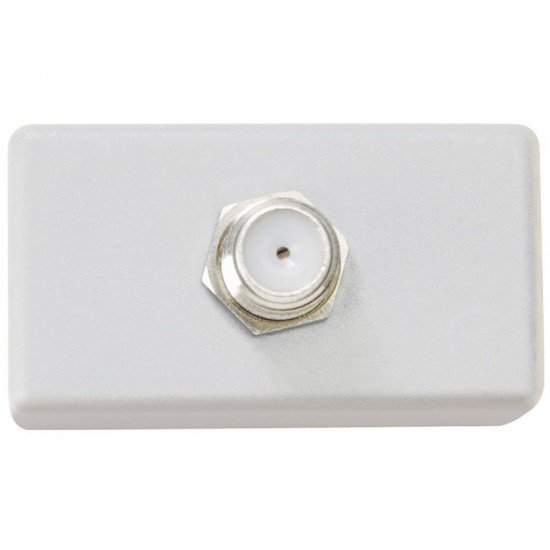 TOMADA TV SAT EM TERMOPLASTICO COM COMPONENTES METALICOS LINHA IZY FLAT BRANCO TRAMONTINA