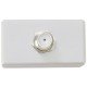 TOMADA TV SAT EM TERMOPLASTICO COM COMPONENTES METALICOS LINHA IZY FLAT BRANCO TRAMONTINA