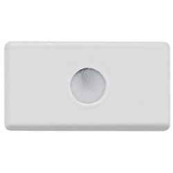 KIT 50 UNI TAMPO 1 FURO 9,5MM EM TERMOPLASTICO LINHA IZY FLAT BRANCO TRAMONTINA