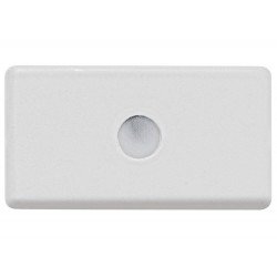 KIT 50 UNI TAMPO 1 FURO 5,5MM EM TERMOPLASTICO LINHA IZY FLAT BRANCO TRAMONTINA