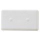 KIT 20 UNI INTERRUPTOR SIMPLES EM TERMOPLASTICO C COMP MET 10A 250V LINHA IZY FLAT BRANCO TRAMONTINA