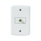 KIT 3 UNI CONJUNTO PLACA 4X2 + 1 TOMADA TV SAT EM TERMOPLASTICO LINHA LUX2 BRANCO TRAMONTINA