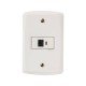 KIT 3 UNI CONJUNTO PLACA 4X2 + 1 TOMADA RJ45 CAT 6 EM TERMOPLASTICO LINHA LUX2 BRANCO TRAMONTINA