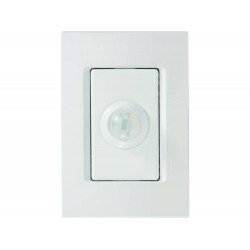 CJ PLACA 4X2 + DETECTOR DE PRESENÇA EM TERMOPLASTICO LINHA IZY FLAT BRANCO TRAMONTINA BIVOLT
