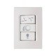 CJ PLACA 4X2 + VARIADOR DE VENTILADOR EM TERMOPLASTICO LINHA IZY FLAT BRANCO TRAMONTINA 127V