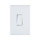 KIT 10 UNI CONJUNTO PLACA 4X2 + 1 INTERRUPTOR PARALELO TERMOPL 10A 250V LINHA LIZ BRANCO TRAMONTINA