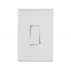 KIT 10 UNI CONJUNTO PLACA 4X2 + 1 PULSADOR CAMPAINHA TERMOPL 10A 250V LINHA LIZ BRANCO TRAMONTINA