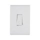 KIT 10 UNI CONJUNTO PLACA 4X2 + 1 PULSADOR CAMPAINHA TERMOPL 10A 250V LINHA LIZ BRANCO TRAMONTINA
