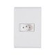 KIT 10 UNI CONJUNTO PLACA 4X2 + 1 TOMADA 2P + T TERMOPL 20A 250V LINHA LIZ BRANCO TRAMONTINA