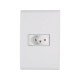 KIT 10 UNI CONJUNTO PLACA 4X2 + 1 TOMADA 2P + T TERMOPL 20A 250V LINHA LIZ BRANCO GRANEL TRAMONTINA