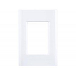 KIT 20 UNI PLACA + SUPORTE 4X2 EM TERMOPLASTICO 3 POSTOS LINHA GIZ BRANCO TRAMONTINA