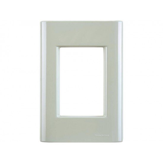 KIT 20 UNI PLACA + SUPORTE 4X2 EM TERMOPLASTICO 3 POSTOS LINHA GIZ VERDE ARDOSIA TRAMONTINA