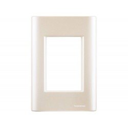 KIT 20 UNI PLACA + SUPORTE 4X2 EM TERMOPLASTICO 3 POSTOS LINHA GIZ PEROLA TRAMONTINA