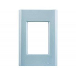 KIT 20 UNI PLACA + SUPORTE 4X2 EM TERMOPLASTICO 3 POSTOS LINHA GIZ AZUL JEANS TRAMONTINA