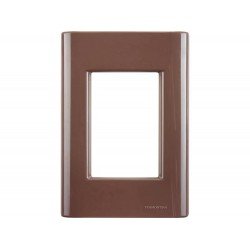 KIT 20 UNI PLACA + SUPORTE 4X2 EM TERMOPLASTICO 3 POSTOS LINHA GIZ CAFE TRAMONTINA