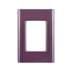 KIT 20 UNI PLACA + SUPORTE 4X2 EM TERMOPLASTICO 3 POSTOS LINHA GIZ PURPURA TRAMONTINA