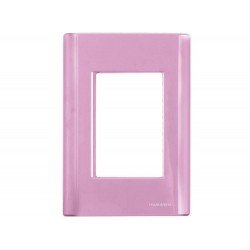 KIT 20 UNI PLACA + SUPORTE 4X2 EM TERMOPLASTICO 3 POSTOS LINHA GIZ ROSA TRAMONTINA