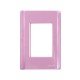 PLACA + SUPORTE 4X2 EM TERMOPLASTICO 3 POSTOS LINHA GIZ ROSA TRAMONTINA
