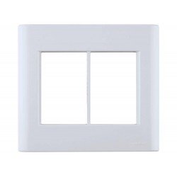 PLACA + SUPORTE 4X4 EM TERMOPLASTICO 6 POSTOS LINHA GIZ BRANCA TRAMONTINA