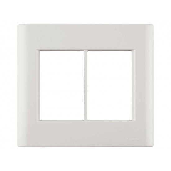 KIT 6 UNI PLACA + SUPORTE 4X4 EM TERMOPLASTICO 6 POSTOS LINHA GIZ PEROLA TRAMONTINA