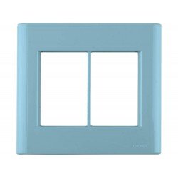 PLACA + SUPORTE 4X4 EM TERMOPLASTICO 6 POSTOS LINHA GIZ AZUL JEANS TRAMONTINA