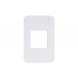 PLACA + TAMPO 4X2 EM TERMOPLASTICO 2 POSTOS JUNTOS LINHA TABLET BRANCA TRAMONTINA