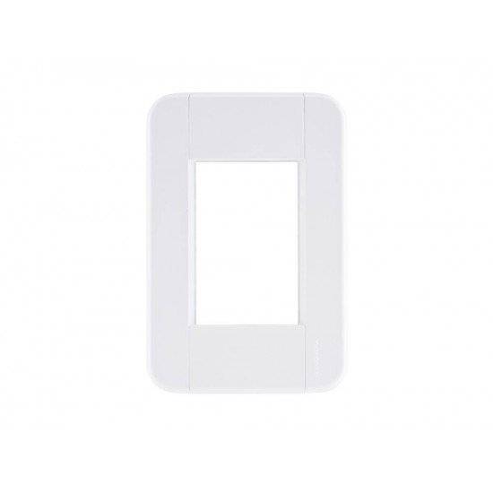 PLACA + TAMPO 4X2 EM TERMOPLASTICO 3 POSTOS JUNTOS LINHA TABLET BRANCA TRAMONTINA