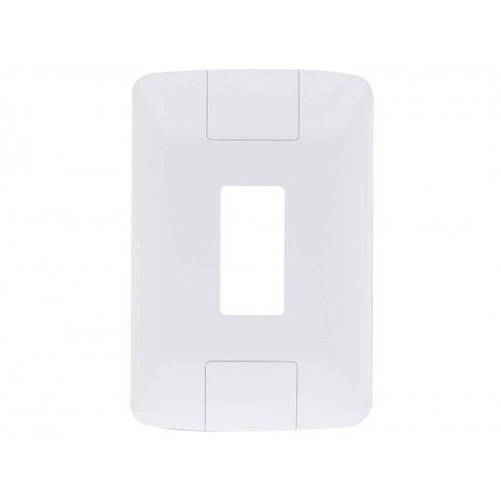 KIT 6 UNI PLACA + TAMPO 4X2 EM TERMOPLASTICO 1 POSTO VERTICAL LINHA ARIA BRANCA TRAMONTINA