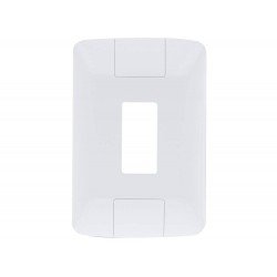 PLACA + TAMPO 4X2 EM TERMOPLASTICO 1 POSTO VERTICAL LINHA ARIA BRANCA TRAMONTINA