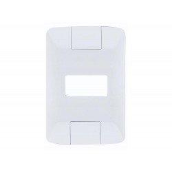 PLACA + TAMPO 4X2 EM TERMOPLASTICO 1 POSTO HORIZONTAL LINHA ARIA BRANCA TRAMONTINA