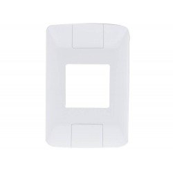 KIT 6 UNI PLACA + TAMPO 4X2 EM TERMOPLASTICO 2 POSTOS JUNTOS LINHA ARIA BRANCA TRAMONTINA