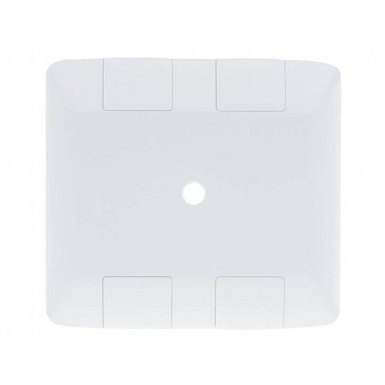 PLACA + TAMPO 4X4 EM TERMOPLASTICO 1 FURO 9,5MM LINHA ARIA BRANCA TRAMONTINA