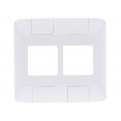 PLACA + TAMPO 4X4 EM TERMOPLASTICO 4 POSTOS LINHA ARIA BRANCA TRAMONTINA