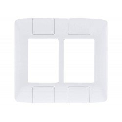 PLACA + TAMPO 4X4 EM TERMOPLASTICO 6 POSTOS LINHA ARIA BRANCA TRAMONTINA