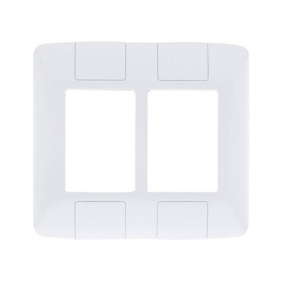 PLACA + TAMPO 4X4 EM TERMOPLASTICO 6 POSTOS LINHA ARIA BRANCA TRAMONTINA