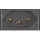 TOMADA 2P + T H35 TERMOPLASTICO C COMP MET 20A 250V SISTEMA MODULAR GRAFITE TRAMONTINA
