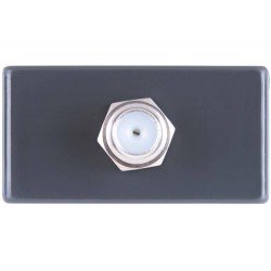 TOMADA TV SAT EM TERMOPLASTICO COMPONENTES METALICOS SISTEMA MODULAR GRAFITE TRAMONTINA