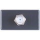 TOMADA TV SAT EM TERMOPLASTICO COMPONENTES METALICOS SISTEMA MODULAR GRAFITE TRAMONTINA