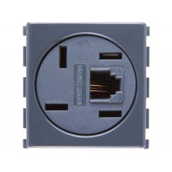 TOMAD PARA TELEFONE 4P+RJ11 TERMOPL COMPONEN METALICOS SISTEMA MODULAR GRAFITE TRAMONTINA
