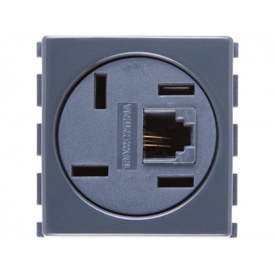TOMAD PARA TELEFONE 4P+RJ11 TERMOPL COMPONEN METALICOS SISTEMA MODULAR GRAFITE TRAMONTINA