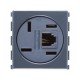 TOMAD PARA TELEFONE 4P+RJ11 TERMOPL COMPONEN METALICOS SISTEMA MODULAR GRAFITE TRAMONTINA