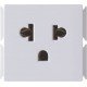 MODULO TOMADA 2PMAIST UNIVERSAL 15 16A 250 V BRANCA - ARIA TRAMONTINA
