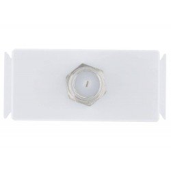 TOMADA TV SAT EM TERMOPLASTICO COM COMPONENTES METALICOS SISTEMA MODULAR BRANCO TRAMONTINA