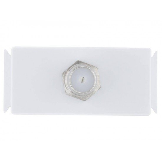 TOMADA TV SAT EM TERMOPLASTICO COM COMPONENTES METALICOS SISTEMA MODULAR BRANCO TRAMONTINA