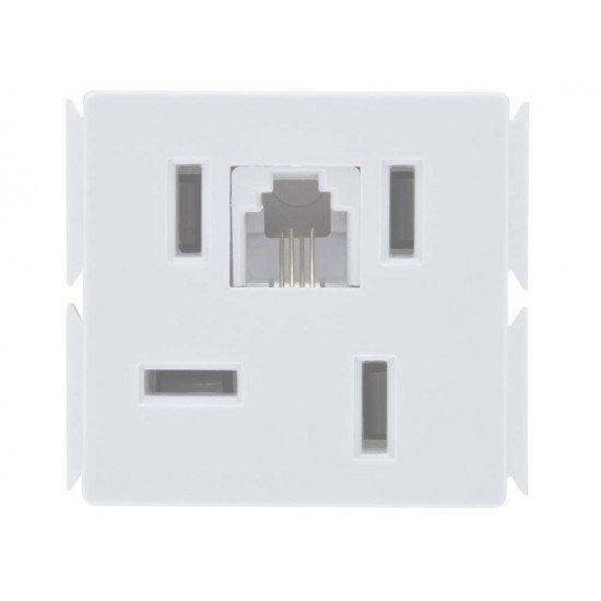 TOMAD PARA TELEFONE 4P+RJ11 TERMOPL C COMPONEN.METALICOS SISTEMA MODULAR BRANCO TRAMONTINA