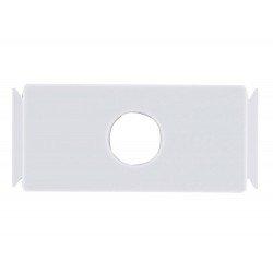 KIT 12 UNI TAMPO 1 FURO 9,5MM EM TERMOPLASTICO SISTEMA MODULAR BRANCO TRAMONTINA