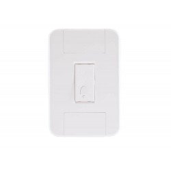 KIT 10 UNI CONJUNTO PLACA 4X2 + 1 PULSADOR CAMPAINHA EM TERMOPLASTICO LINHA TABLET BRANCO TRAMONTINA