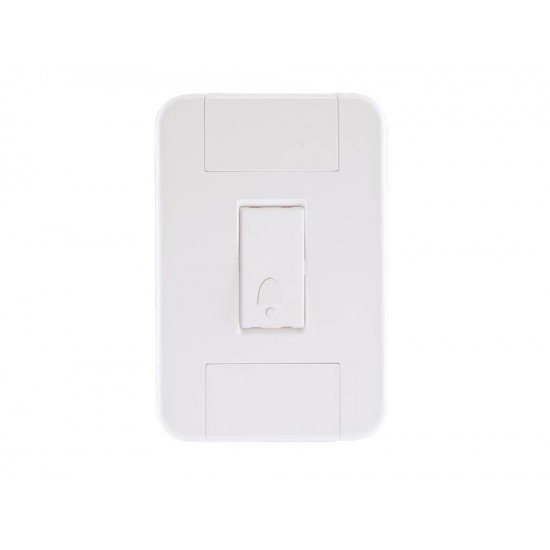 KIT 10 UNI CONJUNTO PLACA 4X2 + 1 PULSADOR CAMPAINHA EM TERMOPLASTICO LINHA TABLET BRANCO TRAMONTINA
