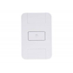 KIT 10 UNI CONJUNTO PLACA 4X2 + 1 TAMPO FURO 9,5MM EM TERMOPLASTICO LINHA TABLET BRANCO TRAMONTINA