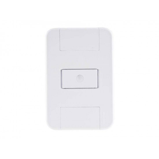 KIT 10 UNI CONJUNTO PLACA 4X2 + 1 TAMPO FURO 9,5MM EM TERMOPLASTICO LINHA TABLET BRANCO TRAMONTINA